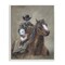 Stupell Industries Ranch Cowboy Western Horse Black Framed Giclee Art